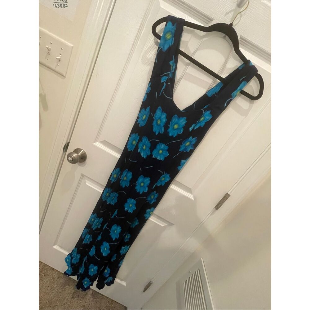 Molly Malloy women’s navy maxi dress sleeveless 14